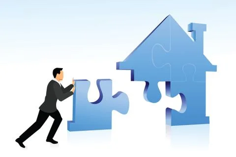 Home loan Illustrazione stock