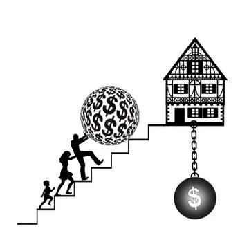 Home Loan Ilustração Stock