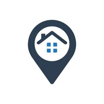 Home Location Icon Stock Illustration