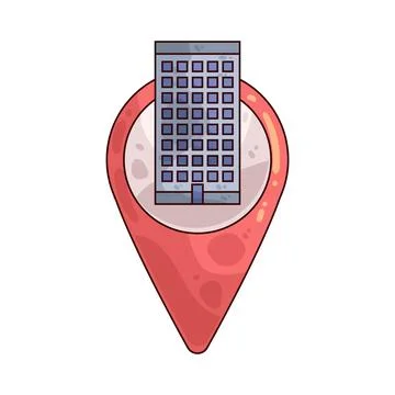 Home location illustration Ilustración de archivo