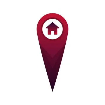 Home location logo element design template icon Stock Illustration