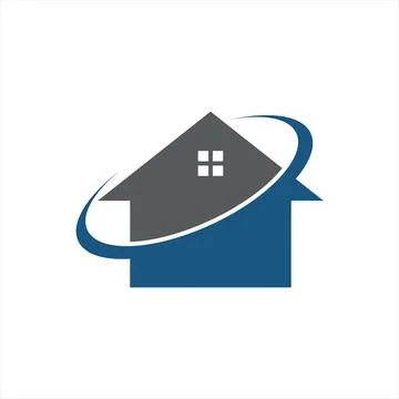 Home logo abstract Stock Illustration