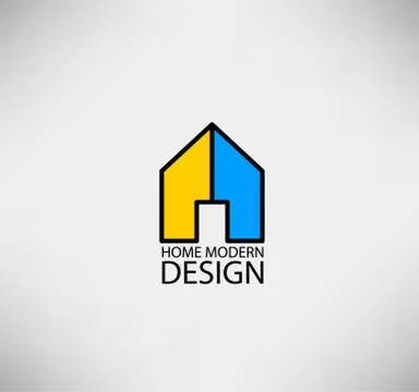Home logo for concept modern Stock Illustration