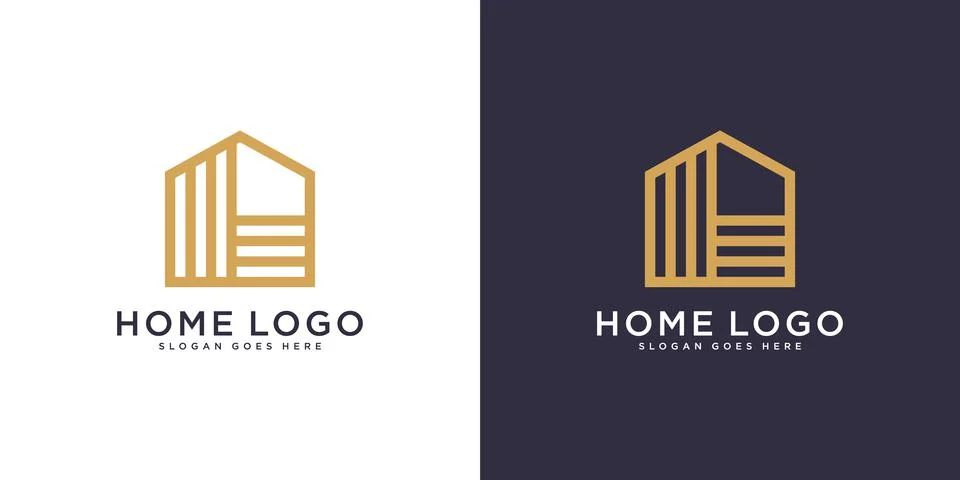 Home Logo Design Template vector Stock Illustration