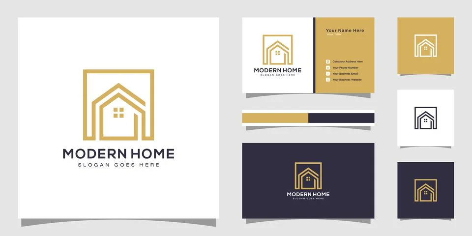 Home Logo Design Template vector Stock Illustration