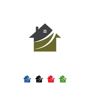 Home logo design vector template, house logo Stock Illustration