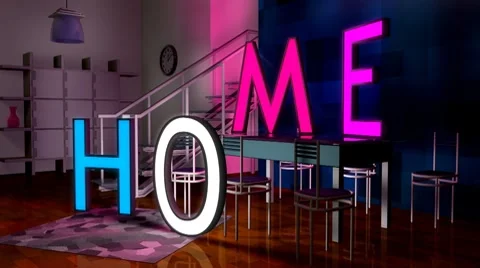 Home Logo (HD) Stock Footage 7139093