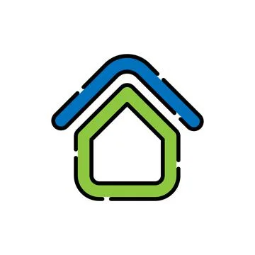 Home Logo icon vector design illustration. House logo design concept for Home Ilustração Stock