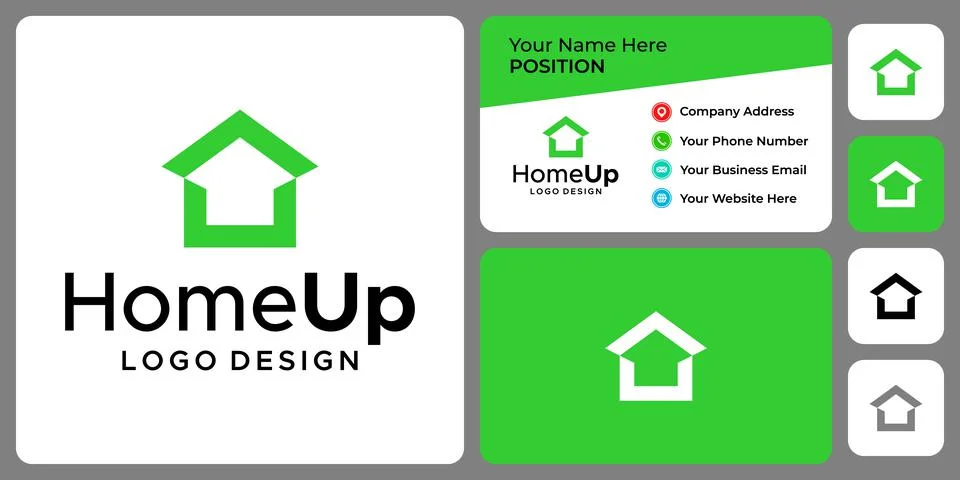 HOME UP LOGO Stock Illustration