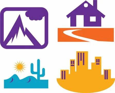 Home logos for architecture design Stock Illustration