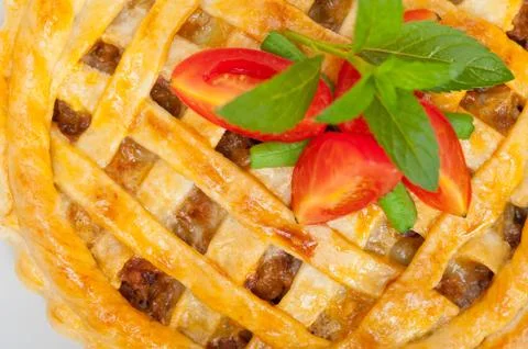Home made beef pie Stock Photos