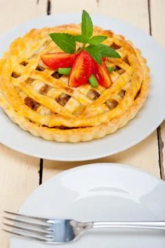 Home made beef pie Stock Photos