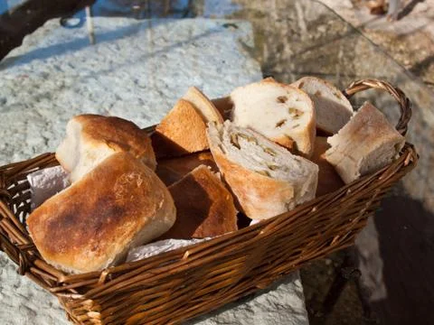 Home made bread 库存照片