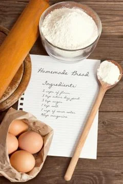 Home made bread recipe. Фото