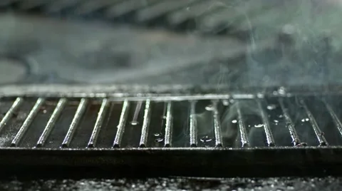 Home made burger on a griddle pan. Slow Motion. Stock Footage 41203744
