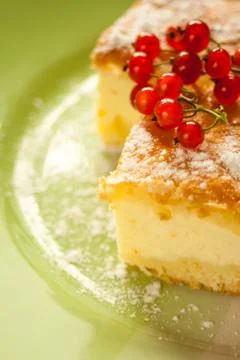 Home made cheese cake Stock Photos