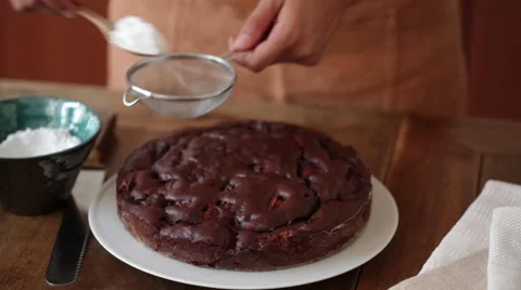 Home made chocolate cake Stock Footage 62227236