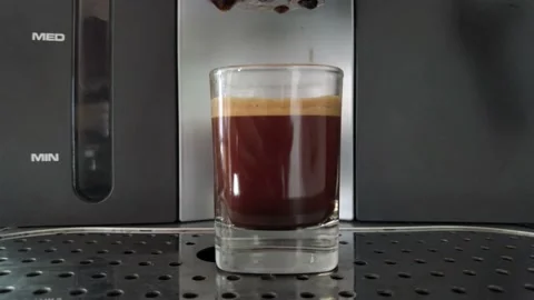 Home made coffe with coffee machine Stock Footage 219416459