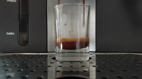 Home made coffe with coffee machine Stock Footage 219416466