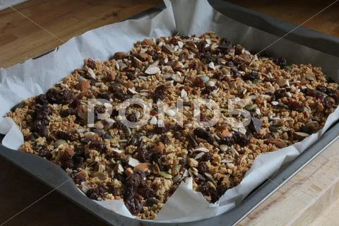Home made granola Stock Photos