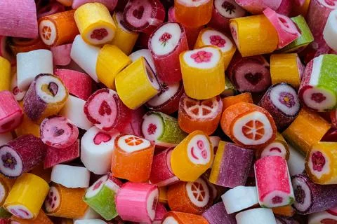 Home made hard candy Stock Photos