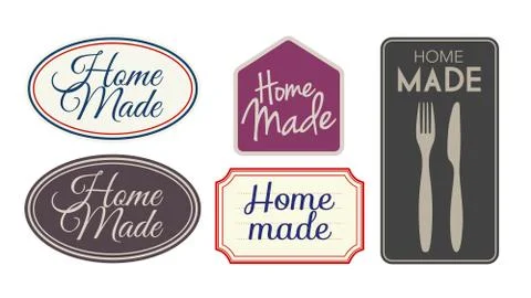 Home made labels Stock Illustration