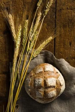 Home made loaf bread 写真素材