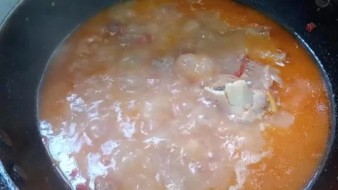 Home-made Mutton Stew with flavourful spices Stock Footage 249923802
