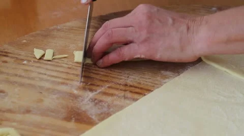 Home made pasta Stock Footage 10872363