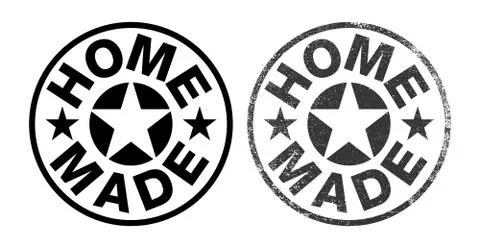 Home made rubber stamp ink Stock Illustration