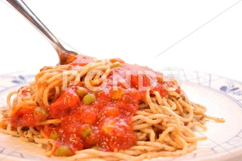 Home made spaghetti Stock Photos