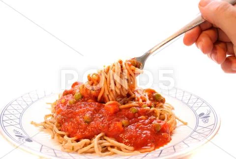 Home made spaghetti Stock Photos