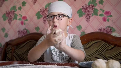 Home-made from wheat flour Stock Footage 81239024