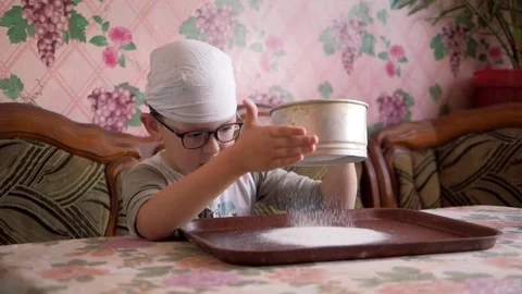 Home-made from wheat flour Video stock 81240652