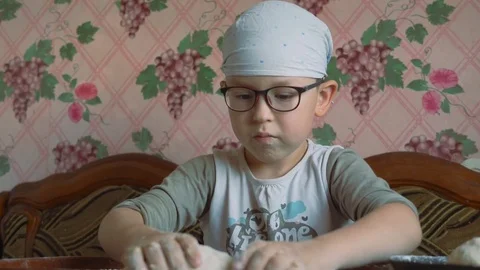 Home-made from wheat flour Stock Footage 81241189