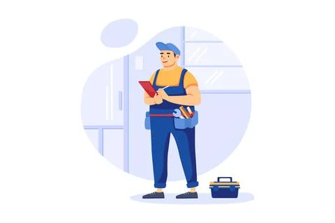 Home Maintenance Stock Illustration