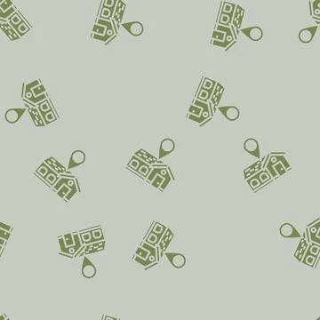 Home map location glyph vector seamless pattern Illustrazione stock