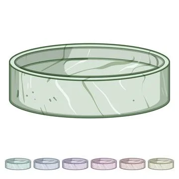 Home marble coaster cartoon vector graphic Stock Illustration
