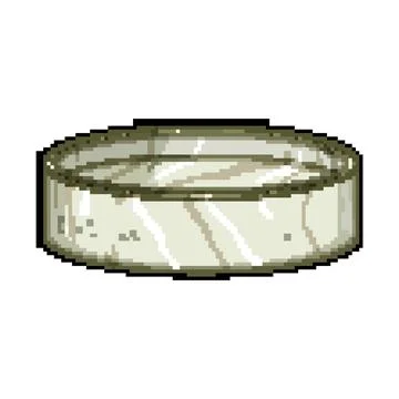Home marble coaster pixel art vector illustration Stock Illustration