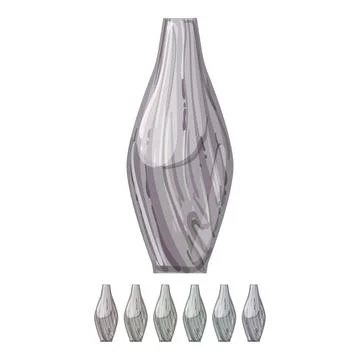 Home marble vase cartoon vector graphic Stock Illustration
