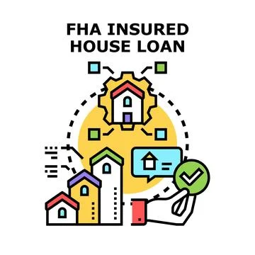 Home mortgage loan approving process vector concept Stock Illustration