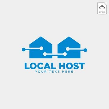 Home network connection logo template vector illustration 스톡 일러스트