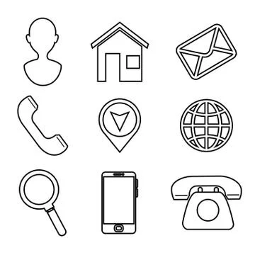 Home office business elements Illustrazione stock
