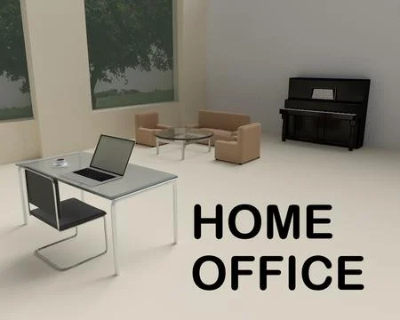 Home Office concept Stock Illustration