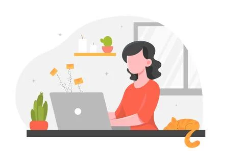 Home office concept Stock-Illustration