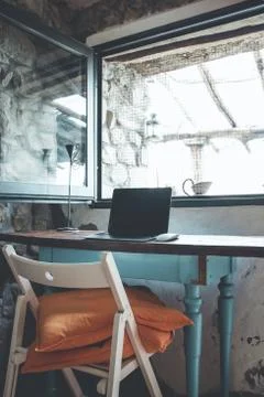 Home office during lockdown Stock Photos