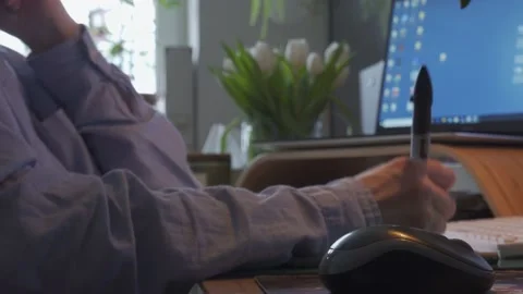 Home office Video stock 149080823