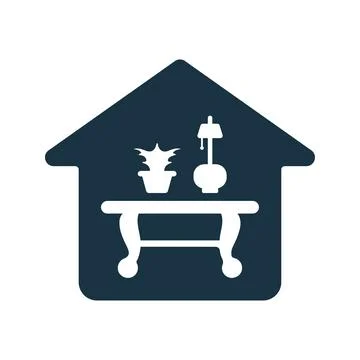 Home office icon. Illustrazione stock