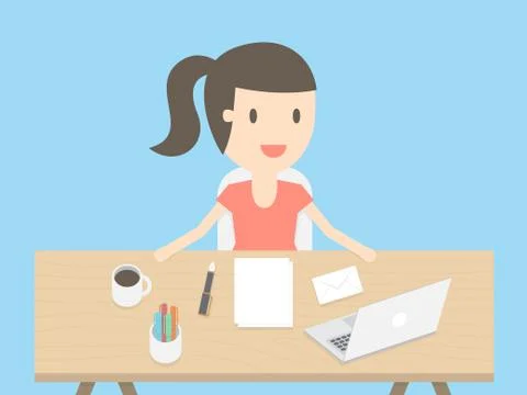 Home office Stock Illustration