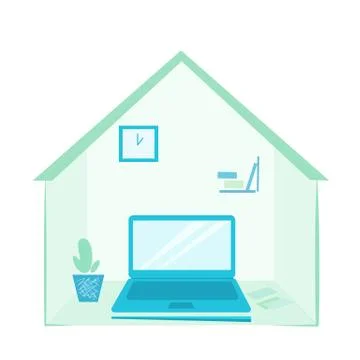 Home Office Illustrazione stock